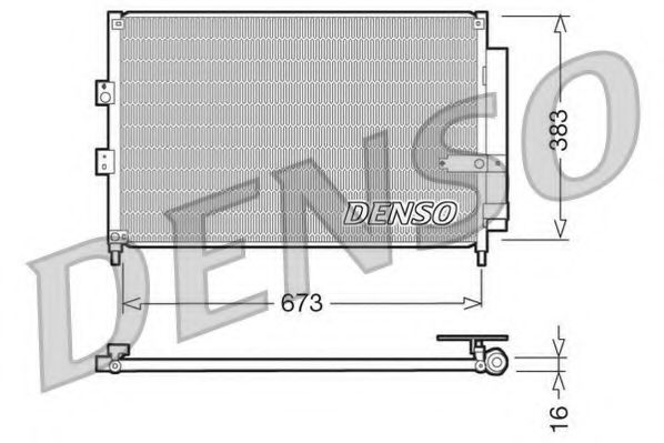 Радиатор кондиционера DENSO DCN40003