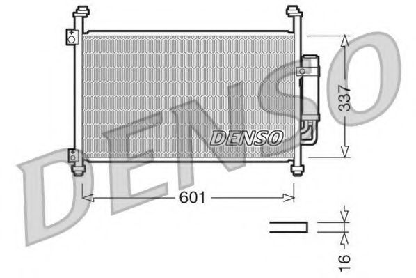Радиатор кондиционера DENSO DCN40007