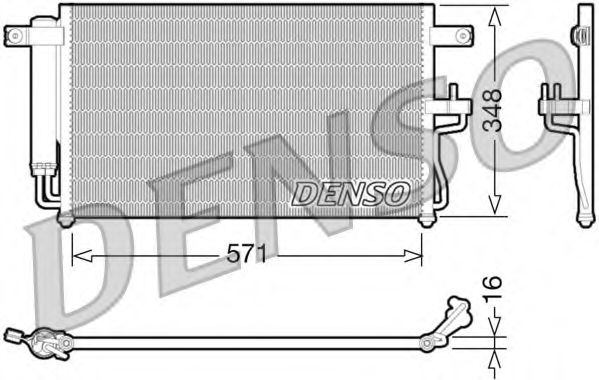 Радиатор кондиционера DENSO DCN41001
