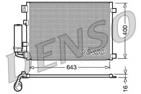 Радиатор кондиционера DENSO DCN46002
