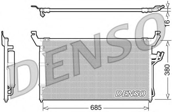 Радиатор кондиционера DENSO DCN46013