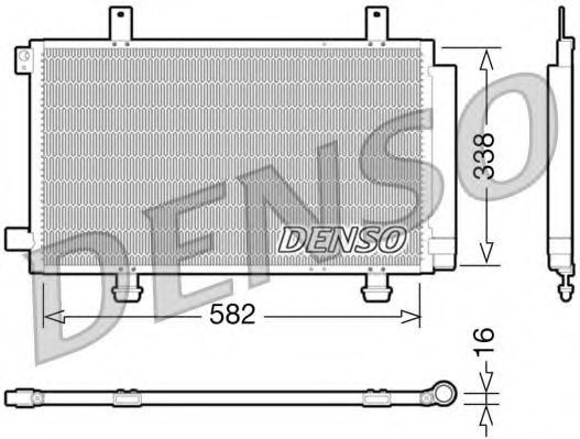Радиатор кондиционера DENSO DCN47002