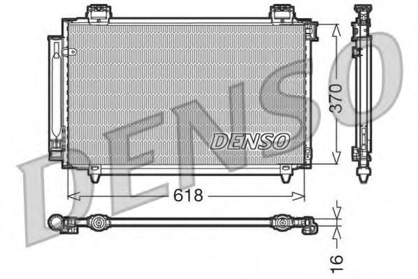 Радиатор кондиционера DENSO DCN50016