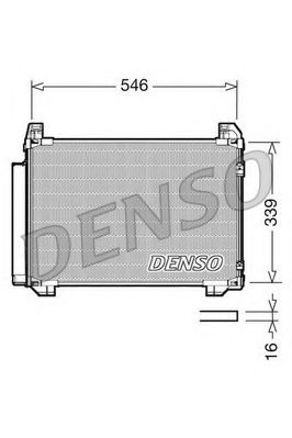 Радиатор кондиционера DENSO DCN50025
