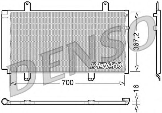Радиатор кондиционера DENSO DCN51004