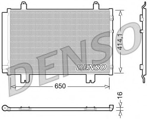 Радиатор кондиционера DENSO DCN51009