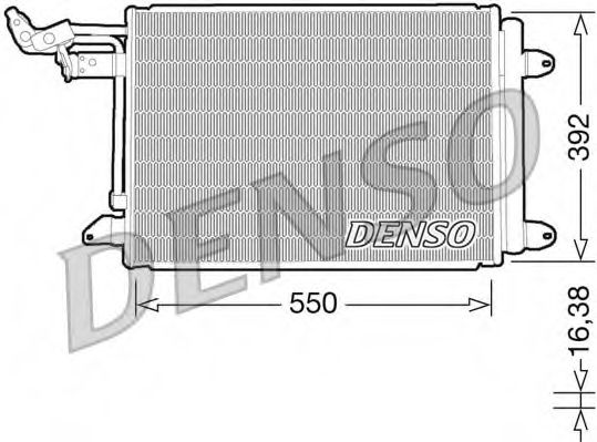Радиатор кондиционера DENSO DCN32002