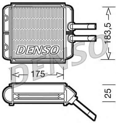 Радиатор печки DENSO DRR08001