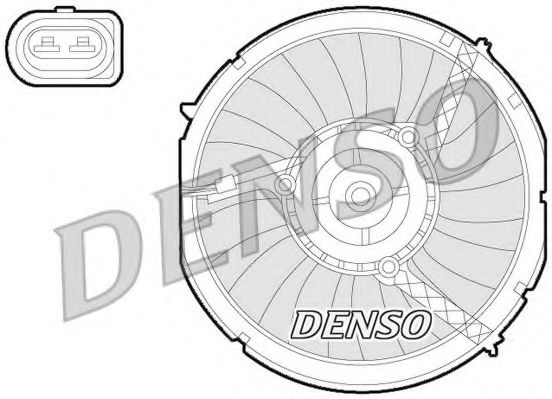 Вентилятор охлаждения двигателя DENSO DER02003