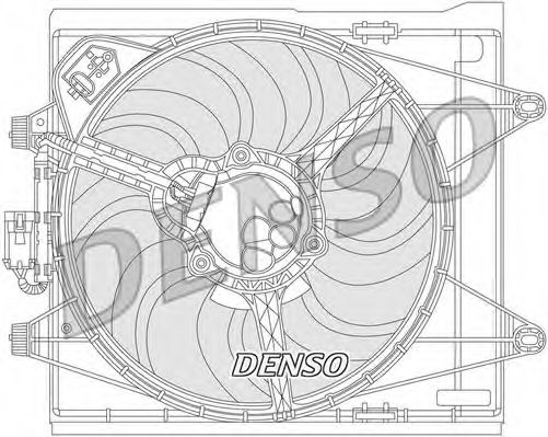 Вентилятор охлаждения двигателя DENSO DER09051