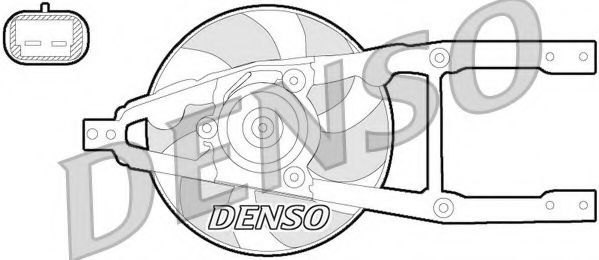 Вентилятор охлаждения двигателя DENSO DER09055