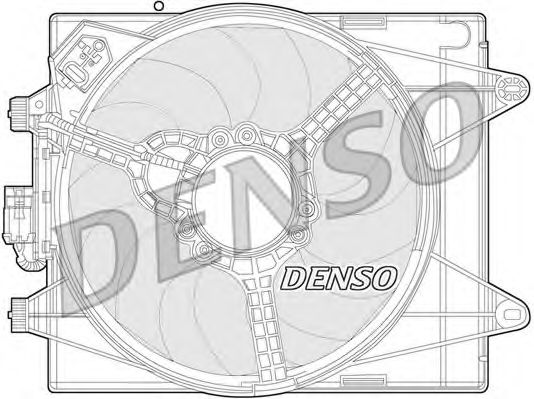 Вентилятор охлаждения двигателя DENSO DER13005