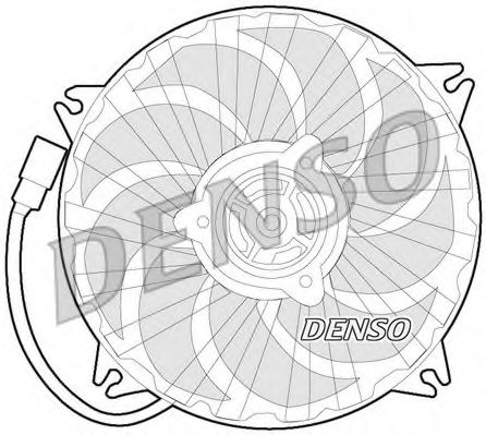 Вентилятор охлаждения двигателя DENSO DER21017
