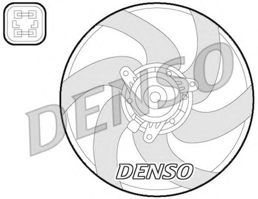 Вентилятор охлаждения двигателя DENSO DER21022