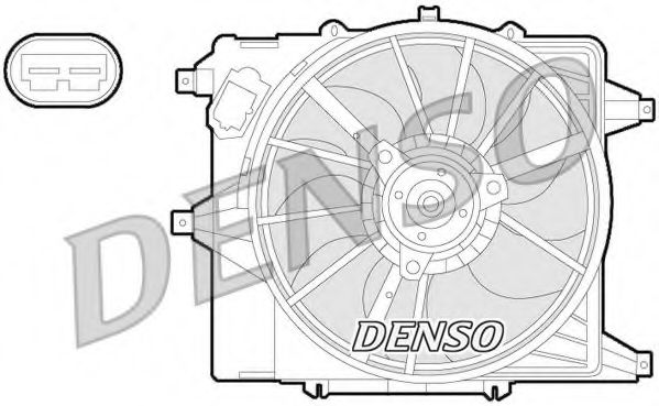 Вентилятор охлаждения двигателя DENSO DER23003