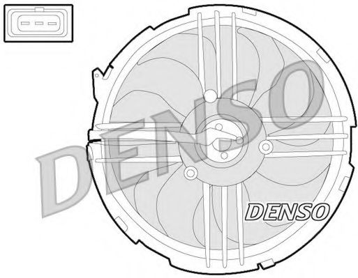 Вентилятор охлаждения двигателя DENSO DER32009