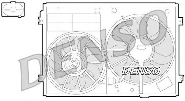 Вентилятор охлаждения двигателя DENSO DER32012