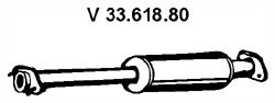 Предглушитель выхлопных газов eberspacher 33.618.80