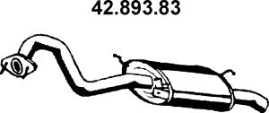 Глушитель выхлопных газов конечный eberspacher 42.893.83