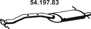 Глушитель выхлопных газов конечный eberspacher 54.197.83