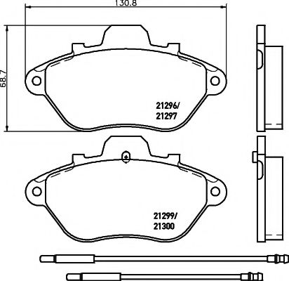 Тормозные колодки MINTEX MDB1426