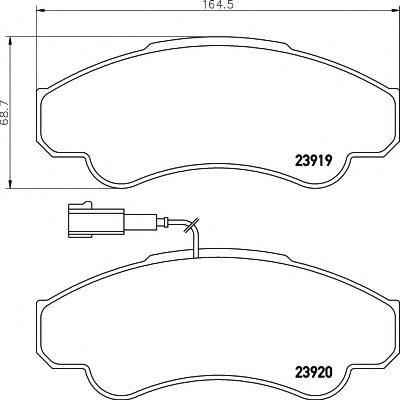 Тормозные колодки MINTEX MDB2329