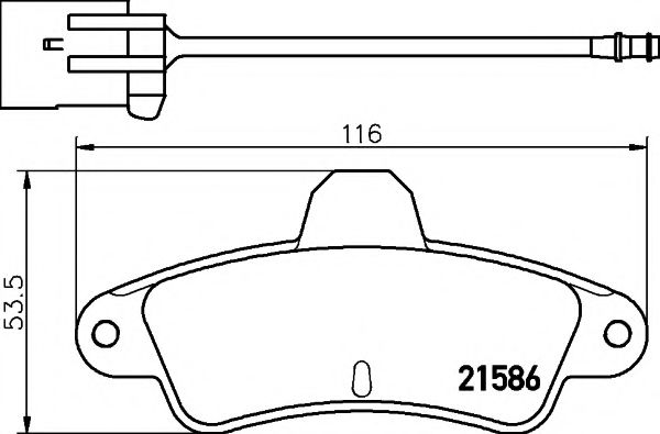 Тормозные колодки MINTEX MDB1588