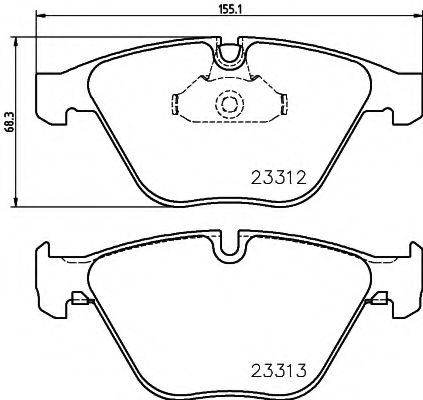Тормозные колодки MINTEX MDB3106