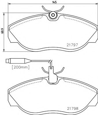 Тормозные колодки MINTEX MDB1703
