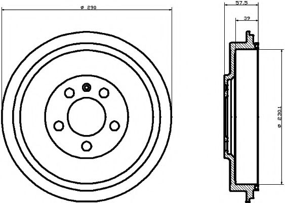 Тормозной барабан MINTEX MBD193