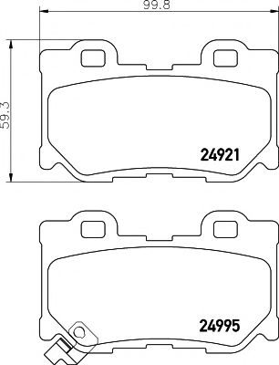 Тормозные колодки MINTEX MDB3110