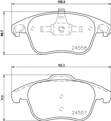 Тормозные колодки MINTEX MDB3122