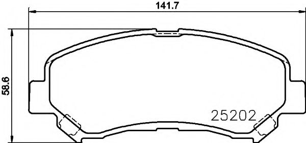 Тормозные колодки MINTEX MDB3172