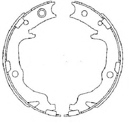 Тормозные колодки барабанные MINTEX MFR683