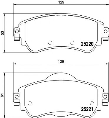 Тормозные колодки MINTEX MDB3174