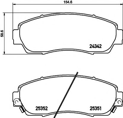 Тормозные колодки MINTEX MDB3257