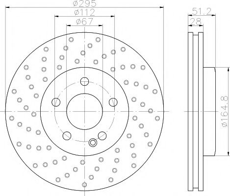 Тормозной диск MINTEX MDC2539