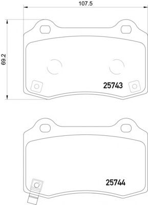 Тормозные колодки MINTEX MDB3381