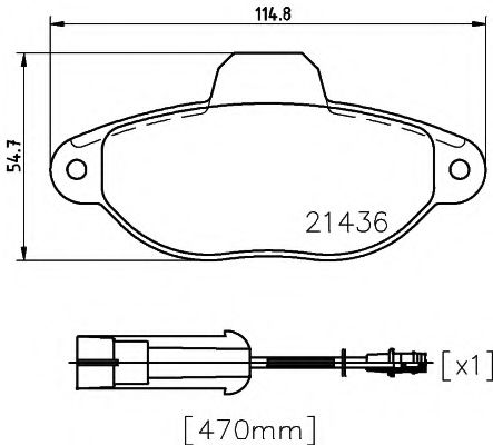 Тормозные колодки MINTEX MDB1666