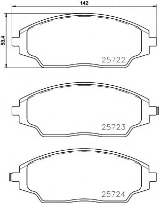Тормозные колодки MINTEX MDB3733
