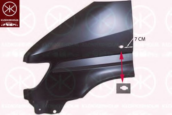 Крыло переднее MERCEDES-BENZ A 901 637 4601