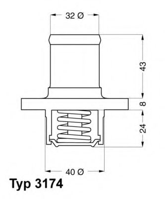 Термостат WAHLER 3174.89D Термостат WAHLER 3174.89D