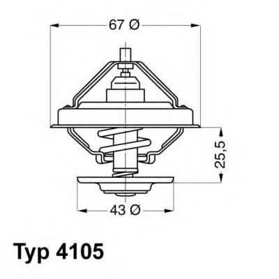 Термостат WAHLER 4105.83D Термостат WAHLER 4105.83D