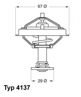 Термостат WAHLER 4137.80D Термостат WAHLER 4137.80D