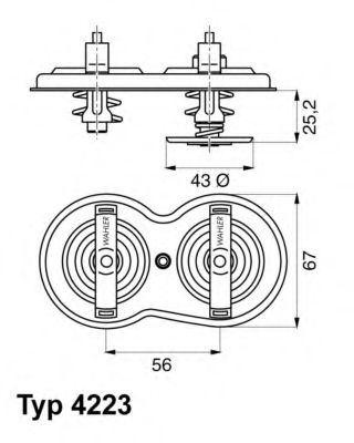 Термостат WAHLER 4223.75D Термостат WAHLER 4223.75D