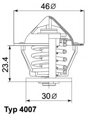 Термостат WAHLER 4007.80D