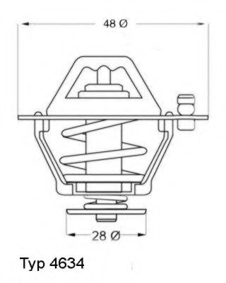 Термостат WAHLER 4634.76