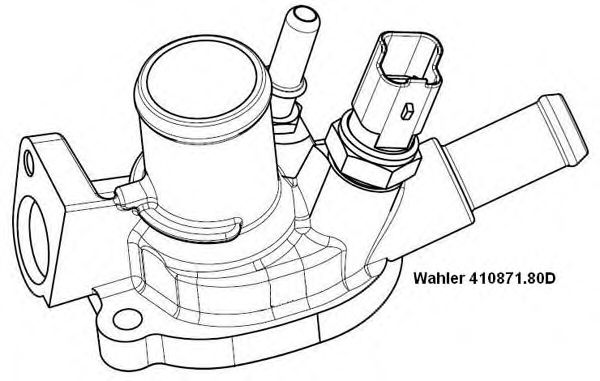 Термостат WAHLER 410871.80D