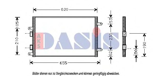 Радиатор кондиционера aksdasis 012270N