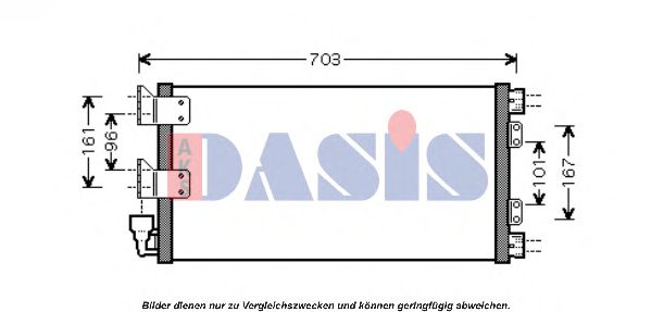 Радиатор кондиционера aksdasis 022001N
